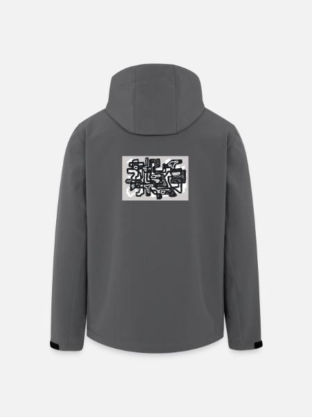 Small Turns - Men’s Recycled Softshell Jacket by Stanley/Stella - anthracite