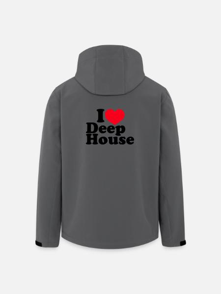 I Love Deep House - Men’s Recycled Softshell Jacket by Stanley/Stella - anthracite
