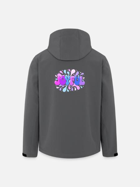 Bright joy in splash pop - Men’s Recycled Softshell Jacket by Stanley/Stella - anthracite