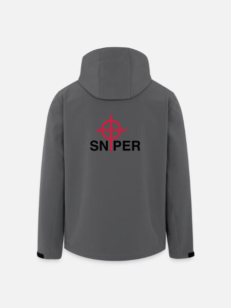 Sniper - Veste softshell homme en polyester recyclé Stanley/Stella - charbon
