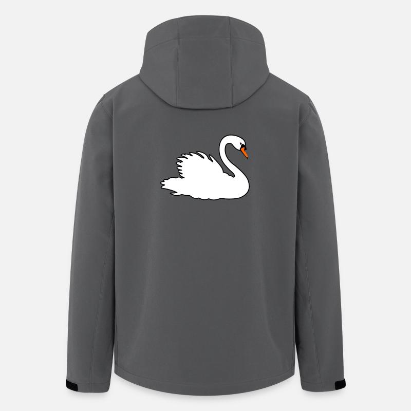 Höckerschwan - Recycelte Männer Softshell-Jacke von Stanley/Stella - Anthrazit