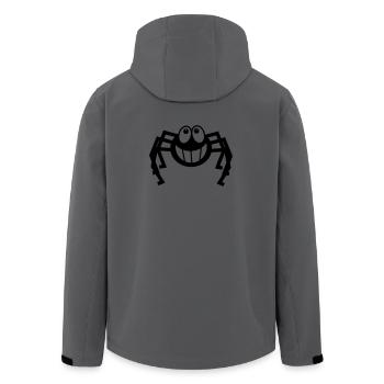 Spinne lacht - Recycelte Männer Softshell-Jacke von Stanley/Stella - Anthrazit - Hinten - AI Model Male 185 light (185cm)