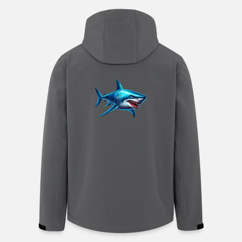 Requin - Veste softshell homme en polyester recyclé Stanley/Stella - charbon