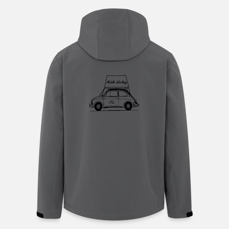 Mobile Working - Recycelte Männer Softshell-Jacke von Stanley/Stella - Anthrazit