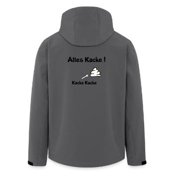 Everything is crap - Men’s Recycled Softshell Jacket by Stanley/Stella - anthracite - Back - AI Model Male 185 light (185cm)