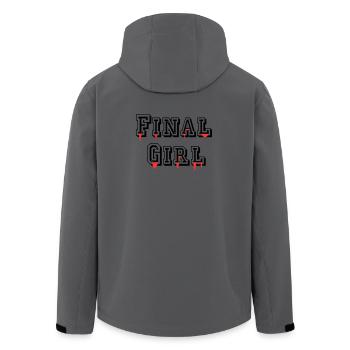 Final Girl - Recycelte Männer Softshell-Jacke von Stanley/Stella - Anthrazit - Hinten - AI Model Male 185 light (185cm)