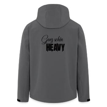 ganz schoen heavy - Recycelte Männer Softshell-Jacke von Stanley/Stella - Anthrazit - Hinten - AI Model Male 185 light (185cm)