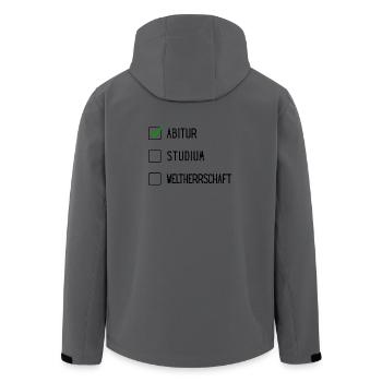ABI - Recycelte Männer Softshell-Jacke von Stanley/Stella - Anthrazit - Hinten - AI Model Male 185 light (185cm)