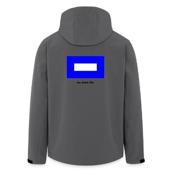 Flagge P Blauer Peter - Schiff Kapitän Segeln - Recycelte Männer Softshell-Jacke von Stanley/Stella - Anthrazit - Hinten - AI Model Male 185 light (185cm)