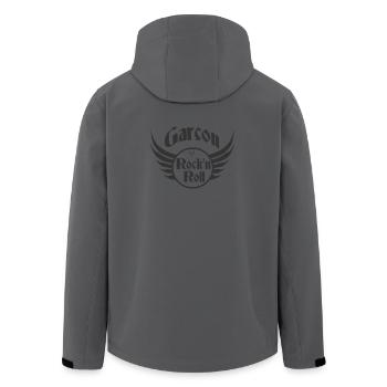Boy Rock and Roll Skull Wings - Recycelte Männer Softshell-Jacke von Stanley/Stella - Anthrazit - Hinten - AI Model Male 185 light (185cm)