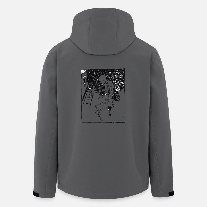 piano, squelette - Veste softshell homme en polyester recyclé Stanley/Stella - charbon