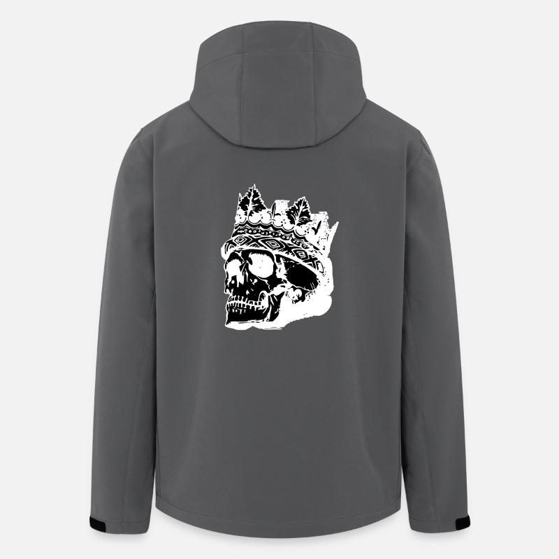 Totenkopf mit Krone - Recycelte Männer Softshell-Jacke von Stanley/Stella - Anthrazit
