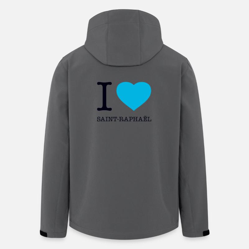 I LOVE SAINT-RAPHAEL - Recycelte Männer Softshell-Jacke von Stanley/Stella - Anthrazit