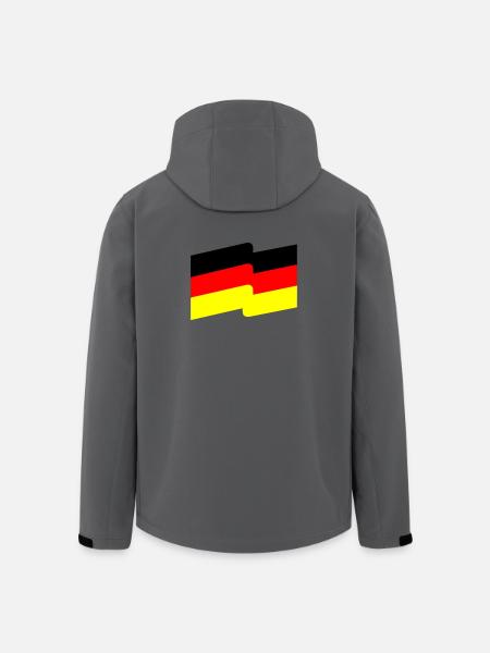 Flag - Men’s Recycled Softshell Jacket by Stanley/Stella - anthracite