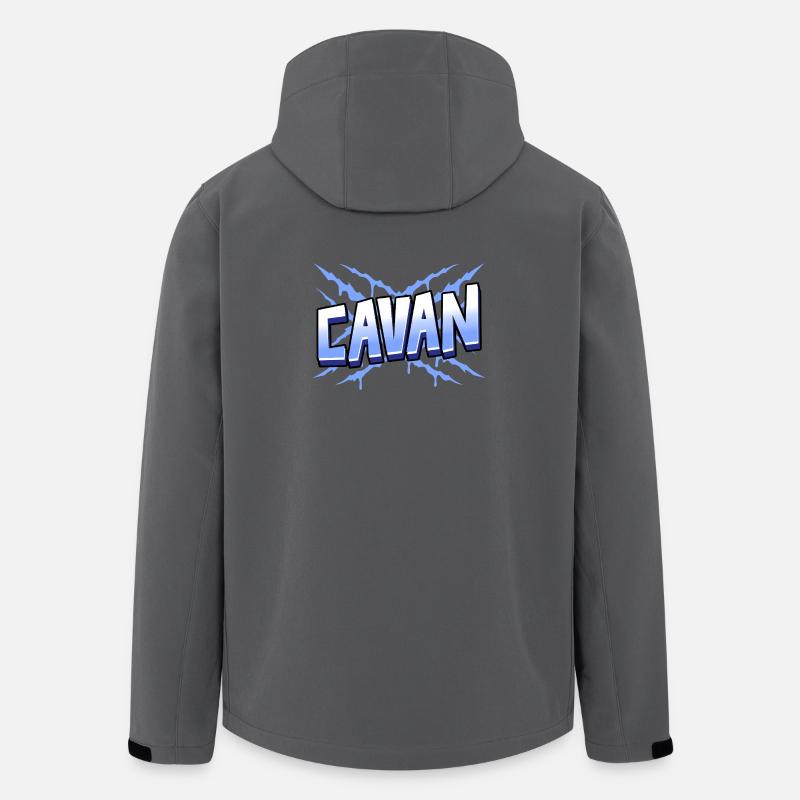 Comté de Cavan, Irlande - Veste softshell homme en polyester recyclé Stanley/Stella - charbon