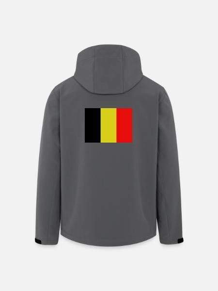 Belgian flag - Men’s Recycled Softshell Jacket by Stanley/Stella - anthracite