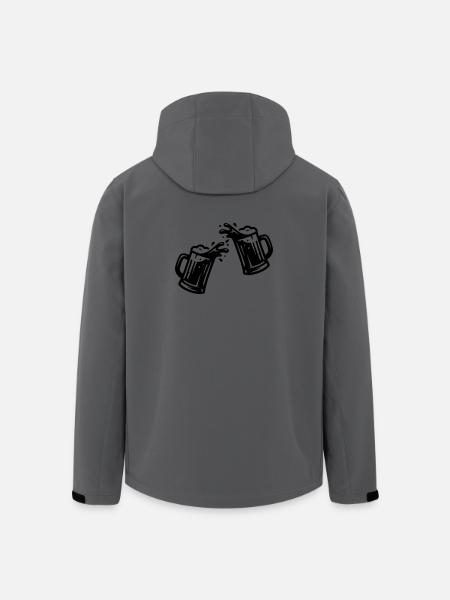 Beer toasting wheat beer - Men’s Recycled Softshell Jacket by Stanley/Stella - anthracite
