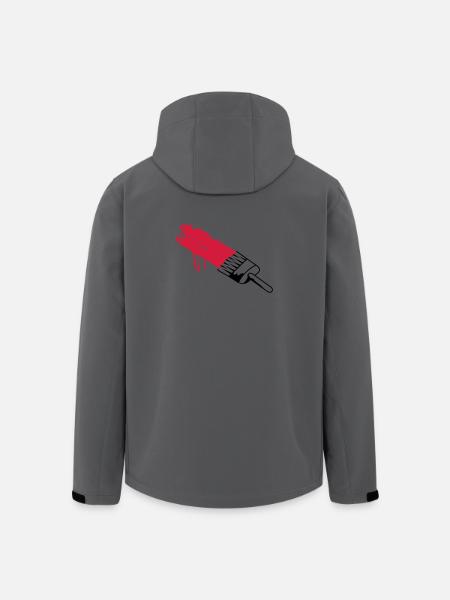 Pinsel mit Farbe - Recycelte Männer Softshell-Jacke von Stanley/Stella - Anthrazit