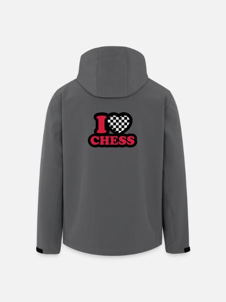 I love chess - Men’s Recycled Softshell Jacket by Stanley/Stella - anthracite