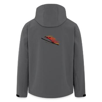 Saut à ski - Veste softshell homme en polyester recyclé Stanley/Stella - charbon - Dos - AI Model Male 185 light (185cm)