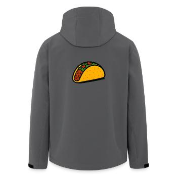 The Taco - Men’s Recycled Softshell Jacket by Stanley/Stella - anthracite - Back - AI Model Male 185 light (185cm)