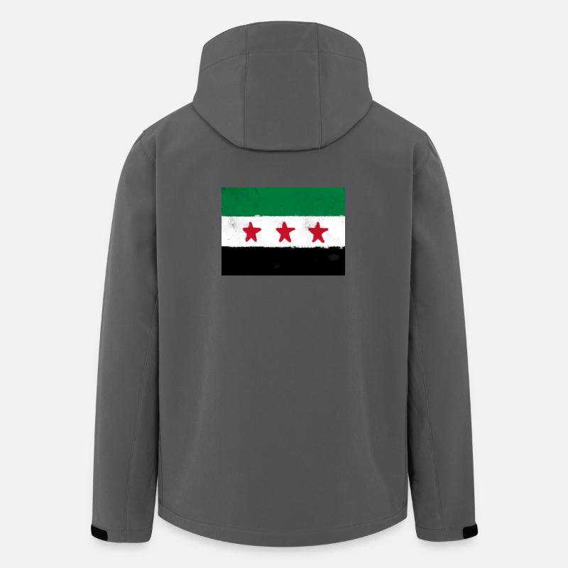 Flagge von Syrien - Recycelte Männer Softshell-Jacke von Stanley/Stella - Anthrazit