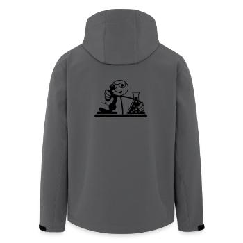 Wissenschaftler oder Biologe - Recycelte Männer Softshell-Jacke von Stanley/Stella - Anthrazit - Hinten - AI Model Male 185 light (185cm)