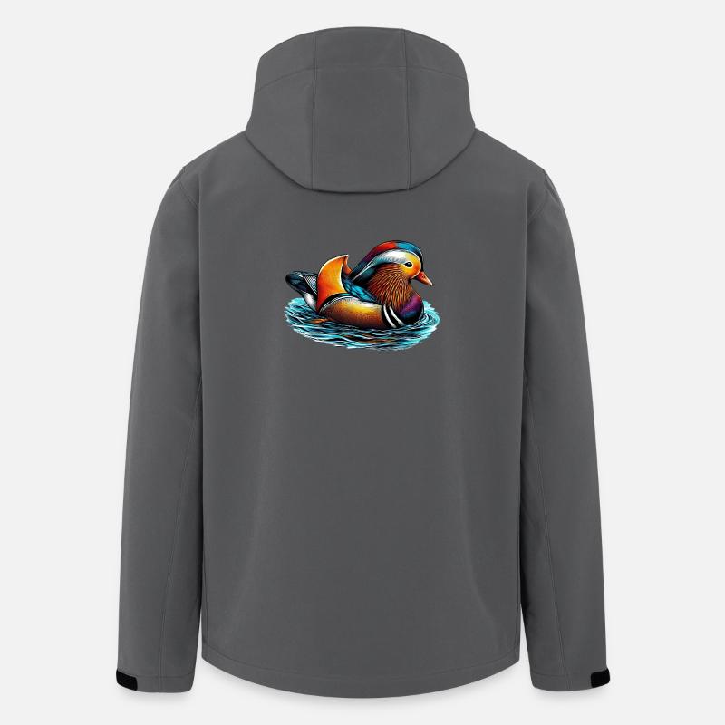 Mandarinente - Recycelte Männer Softshell-Jacke von Stanley/Stella - Anthrazit