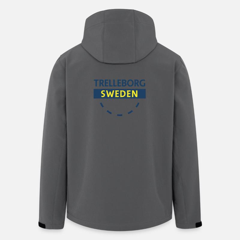 Trelleborg Schweden Circle Logo - Recycelte Männer Softshell-Jacke von Stanley/Stella - Anthrazit