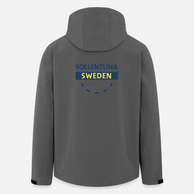 Sollentuna Schweden Neon Banner - Recycelte Männer Softshell-Jacke von Stanley/Stella - Anthrazit