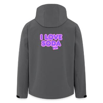 Ich liebe Limonade. - Recycelte Männer Softshell-Jacke von Stanley/Stella - Anthrazit - Hinten - AI Model Male 185 light (185cm)