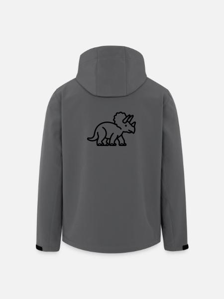 triceratops - Men’s Recycled Softshell Jacket by Stanley/Stella - anthracite