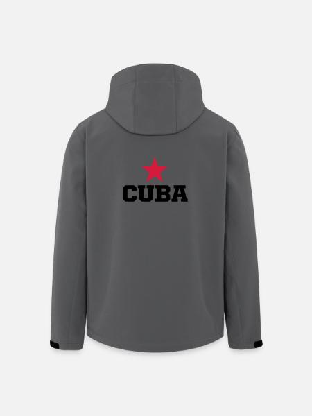 cuba revolucion - Veste softshell homme en polyester recyclé Stanley/Stella - charbon