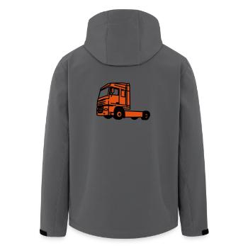 DAF Truck Trucks Trucker LKW Laster - Men’s Recycled Softshell Jacket by Stanley/Stella - anthracite - Back - AI Model Male 185 light (185cm)
