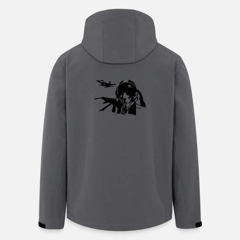 Pilot - Recycelte Männer Softshell-Jacke von Stanley/Stella - Anthrazit