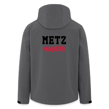 Metz Represents! - Men’s Recycled Softshell Jacket by Stanley/Stella - anthracite - Back - AI Model Male 185 light (185cm)