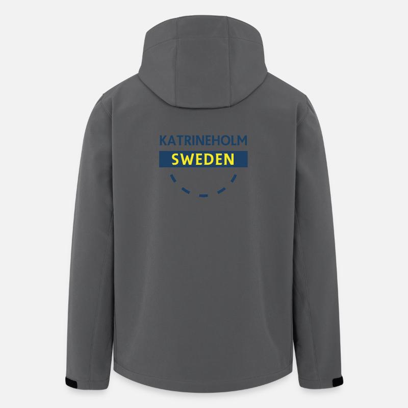 Katrineholm Schweden Abzeichen - Recycelte Männer Softshell-Jacke von Stanley/Stella - Anthrazit