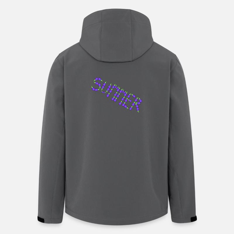 Sommer-Auberginen - Recycelte Männer Softshell-Jacke von Stanley/Stella - Anthrazit