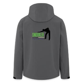Snooker - Let's get the.boys on the baize - Men’s Recycled Softshell Jacket by Stanley/Stella - anthracite - Back - AI Model Male 185 light (185cm)
