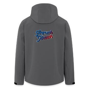 French Touch - Veste softshell homme en polyester recyclé Stanley/Stella - charbon - Dos - AI Model Male 185 light (185cm)