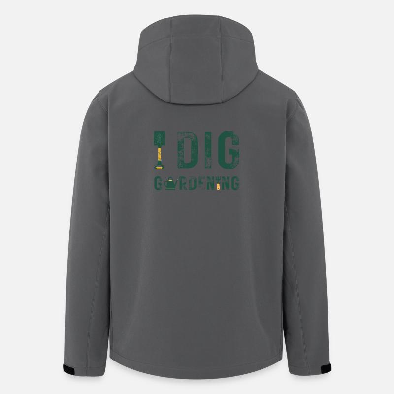 Gartenfreund Hundemotiv - Recycelte Männer Softshell-Jacke von Stanley/Stella - Anthrazit
