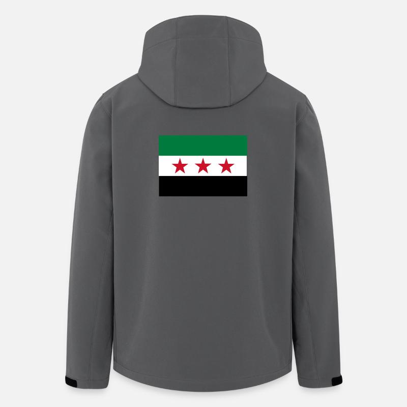Grün Weiß Schwarz Sternenflagge - Recycelte Männer Softshell-Jacke von Stanley/Stella - Anthrazit