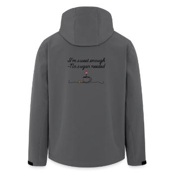 Diabetes-Aufklärungs-T-Shirt – lustiges Zitat - Recycelte Männer Softshell-Jacke von Stanley/Stella - Anthrazit - Hinten - AI Model Male 185 light (185cm)