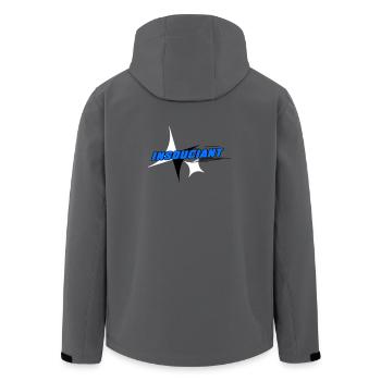 Insouciant Bleu Dynamique - Veste softshell homme en polyester recyclé Stanley/Stella - charbon - Dos - AI Model Male 185 light (185cm)