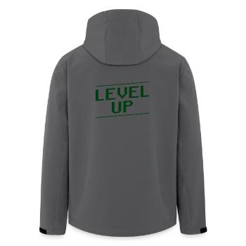 Gamer Spruch Gaming - Recycelte Männer Softshell-Jacke von Stanley/Stella - Anthrazit - Hinten - AI Model Male 185 light (185cm)