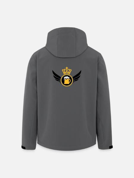 Bier König - Recycelte Männer Softshell-Jacke von Stanley/Stella - Anthrazit
