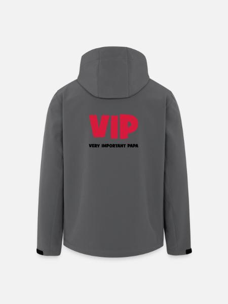 Very Important Papa :) - Veste softshell homme en polyester recyclé Stanley/Stella - charbon