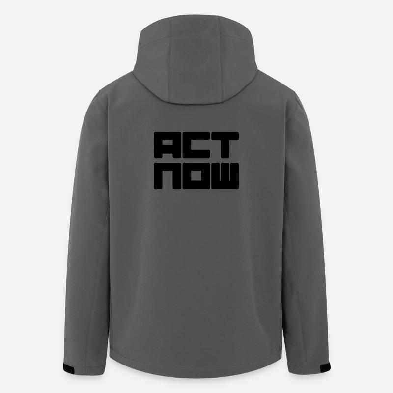 act now - Recycelte Männer Softshell-Jacke von Stanley/Stella - Anthrazit