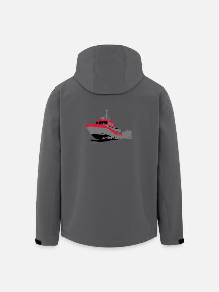 Motorboot - Recycelte Männer Softshell-Jacke von Stanley/Stella - Anthrazit