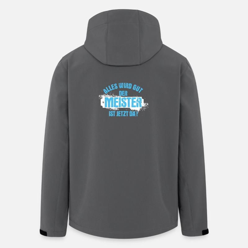 Alles wird gut – Der Meister ist da - Recycelte Männer Softshell-Jacke von Stanley/Stella - Anthrazit